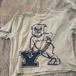 YALE university Dog T-Shirt - Cream